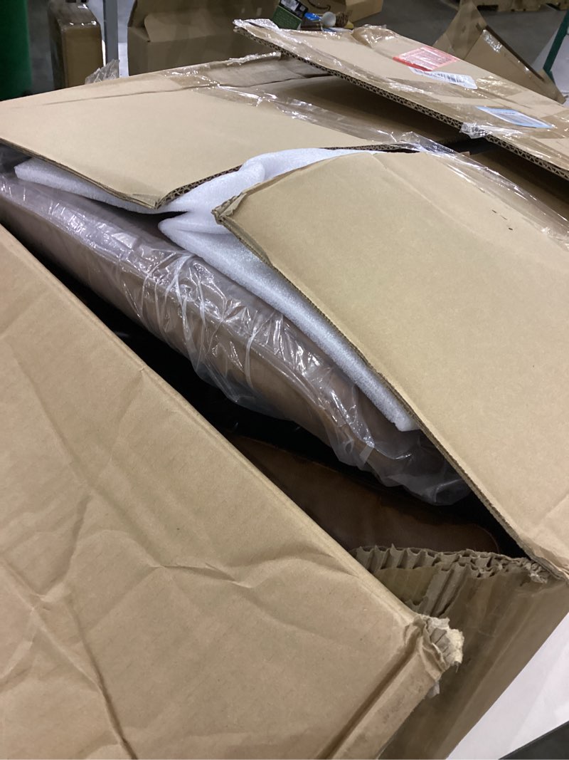 Condition photo showing Good Condition for YFO Home Office Desk Chair Office Rubber Casters Ergonomic Computer Chair with Lumbar Support Adjustable Height Rolling Swivel Executive Task Armrests Chair? Brown Leather