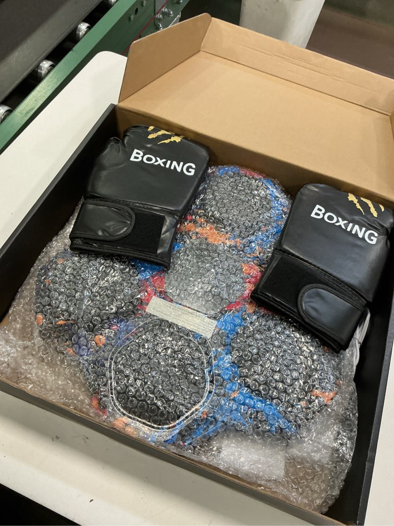 Condition photo showing Good Condition for Music Boxing Machine, Smart Bluetooth Boxing Machine with Gloves, Wall Mounted Music Punching Trainer for Kids Adult, LED Electronic Boxing Workout Target with 9 Modes & 9 Speeds