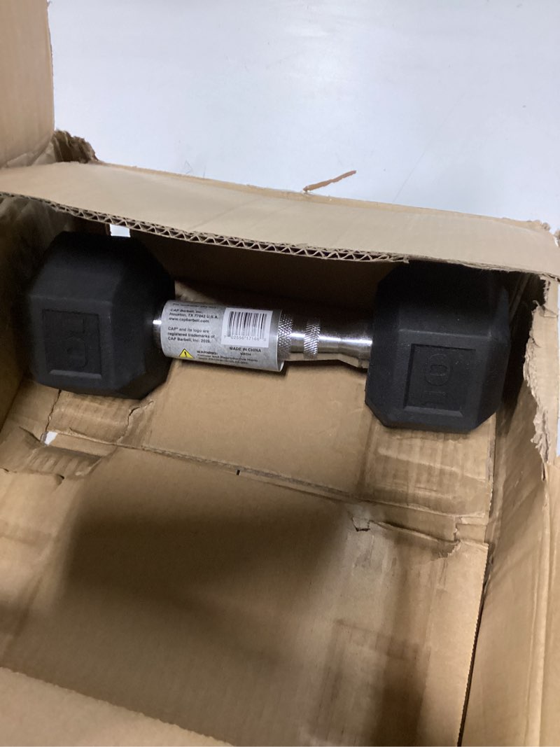 Condition photo showing New/Like New for (Similar)CAP Barbell Coated Hex Dumbbell Weight - Single | 10-120 lbs | Multiple Options 12-Sided - Chrome Handle 3 lb