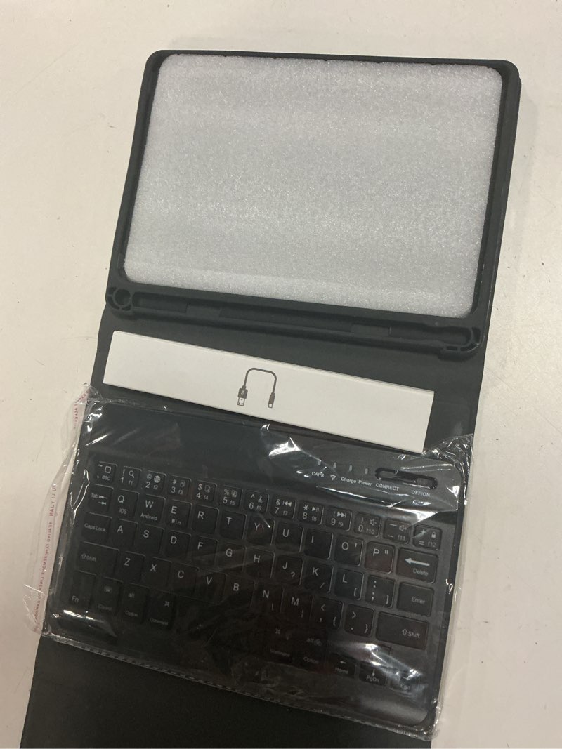 Condition photo showing Good Condition for cousper for ipad mini 7 keyboard case a17 pro 2024/ipad mini 6 generation case with keyboard 2021 8.3 inch, pencil holder, 7 color backlit detachable keyboard cover for ipad mini 7th/6th gen,black