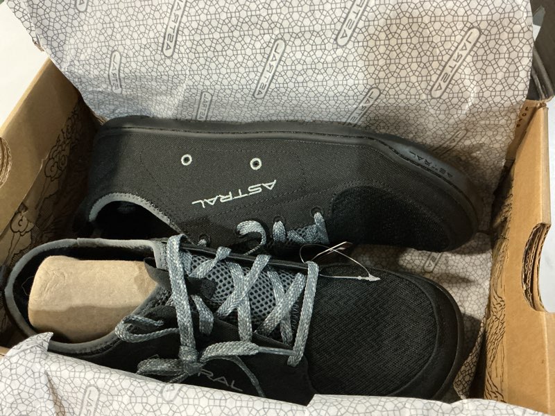 Condition photo showing New/Like New for astral men's loyak shoes - barefoot, quick-drying, minimalist sneaker for casual wear, water sports, travel, & hiking (size 10 )