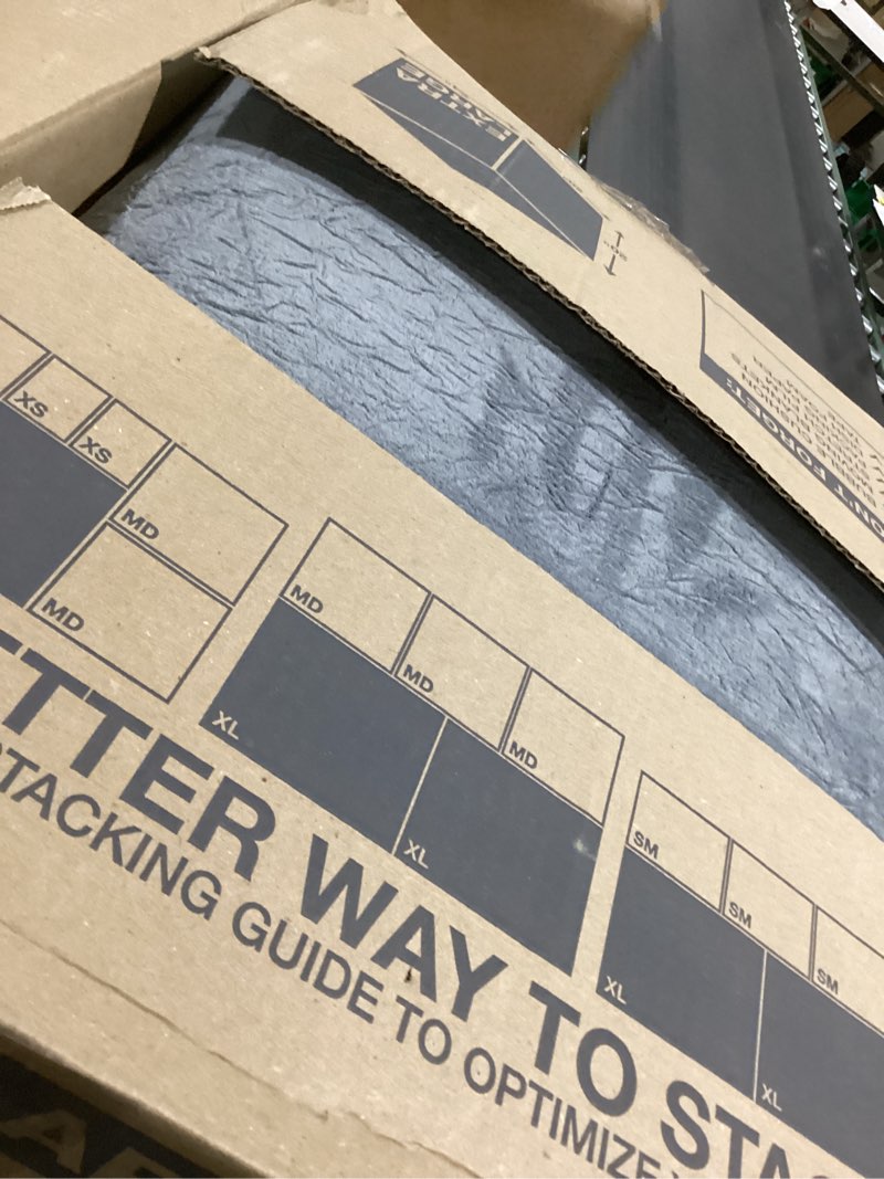 Condition photo showing Good Condition for Extra Large 79"x118" Baby Activity Play Mat for Floor, 1.3" Thick Elasti Foam for Tummy Time & Crawling, Non-Slip Nursery Rug for Infants, Toddlers & Kids, Tatami Style Mat for Yoga, Living Room, Classroom & Playroom (Dark Gray) Dark Grey 118"×79"×1.3"