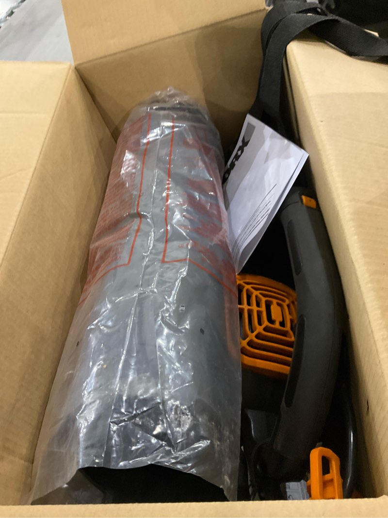 Condition photo showing As Is for Worx blower