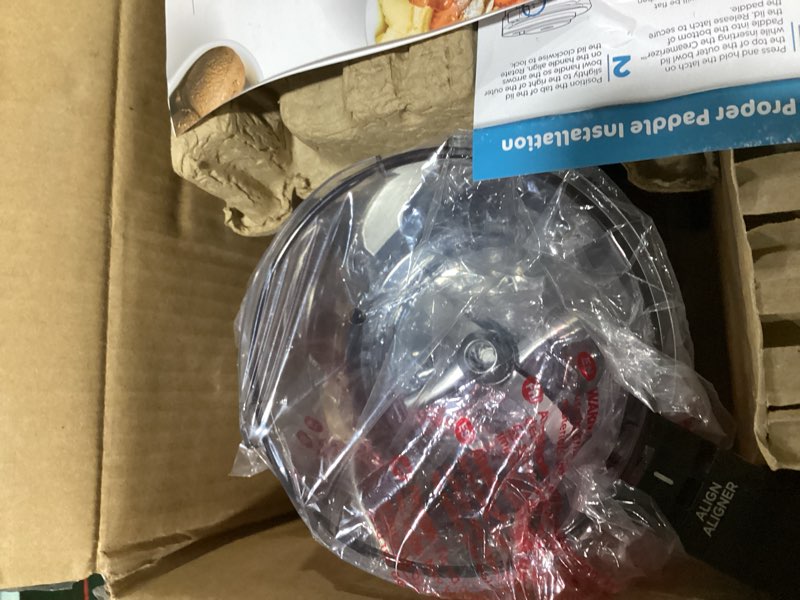 Condition photo showing As Is for ninja cn315a creami ice cream & sorbet maker  7 frozen treat programs  4 pints