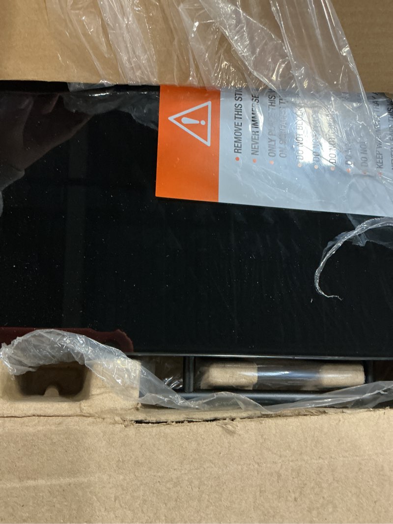 Condition photo showing Good Condition for Chefman Electric Warming Tray with Adjustable Temperature Control, Perfect For Buffets, Restaurants, Parties, Events, and Home Dinners, Large 21” x 16” Glass-Top Surface Keeps Food Hot – Black Stainless Black Large - 21" x 16"