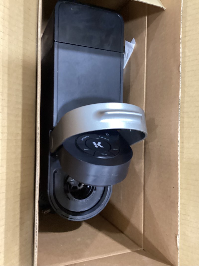 Condition photo showing As Is for keurig k-slim single serve k-cup pod coffee maker, multistream technology, 3 brew sizes, slim and sleek design, 46oz removable reservoir, black