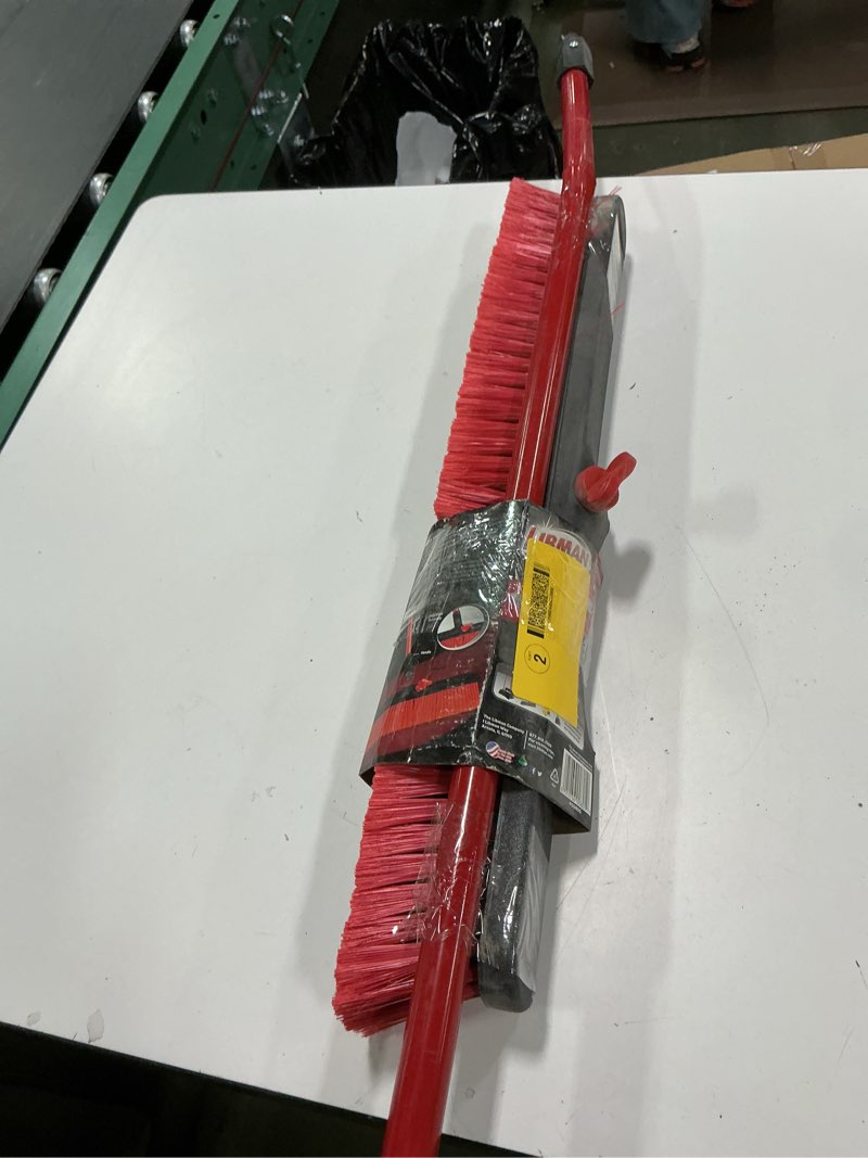 Condition photo showing As Is for      Libman Libman 24-Inch High Power Push Broom with Squeegee and Steel Handle