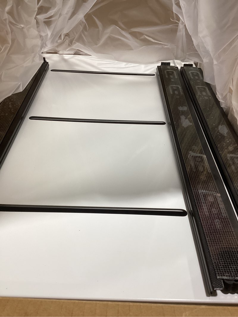 Condition photo showing New/Like New for HBL' 2 Pack | 21" Deep Pull Out Cabinet Organizer Adhesive, (13.8" to 22.0") Width Expandable Sturdy Carbon Steel Roll-Out Drawers for Face Frame or Frameless Cabinets,Slide-Out Shelves for Pantry. 21"D x (13.8" to 22.0)"W x 3.1"H White 2