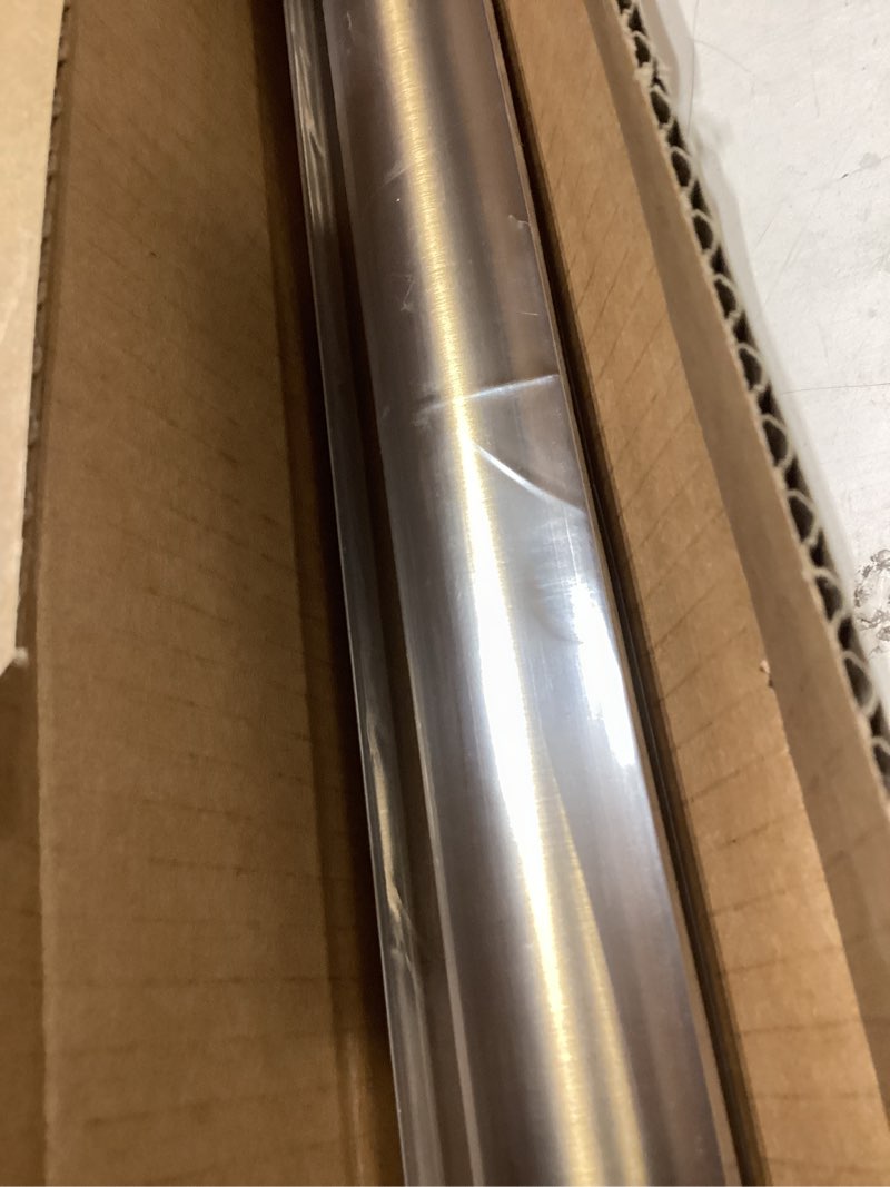 Condition photo showing Good Condition for ivilon drapery window curtain rod - end cap style design 1 inch pole. 72 to 144 inch color warm gold