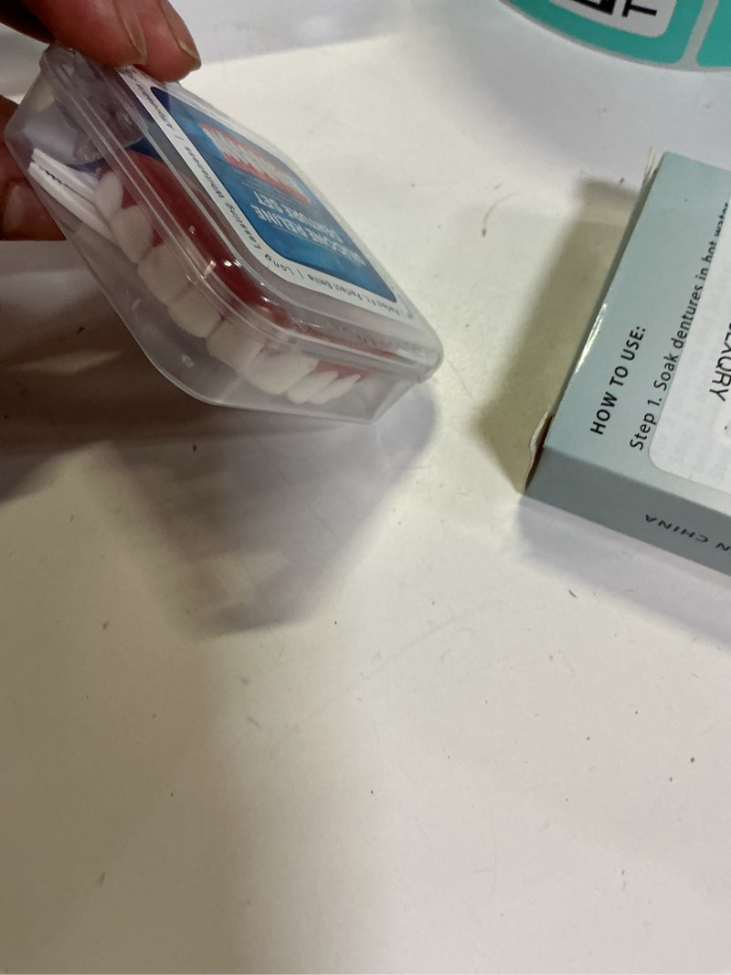 Condition photo showing Good Condition for moldable silicone dentures for women & men, natural cosmetic false teeth veneers, upper & lower temporary custom?fit denture set