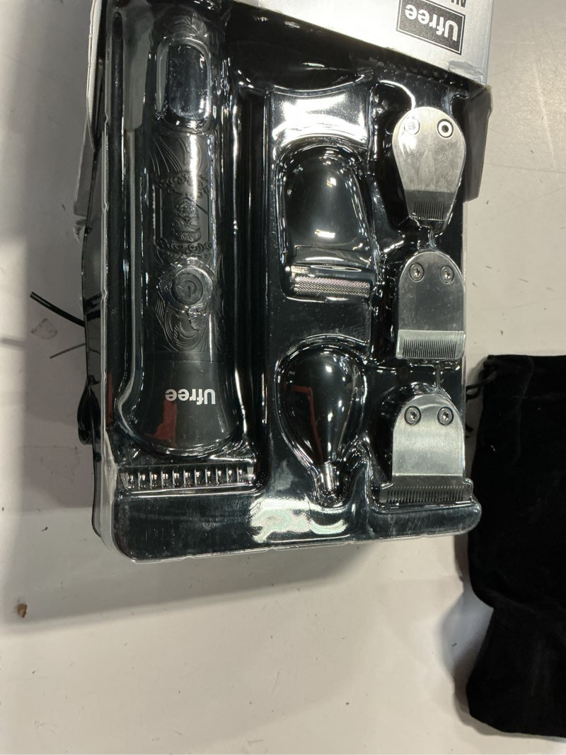 Condition photo showing Good Condition for ufree beard trimmer for men, electric razor shavers, cordless hair clippers, 7 in 1 beard grooming kit for mustache, body, nose and facial, gifts for men black