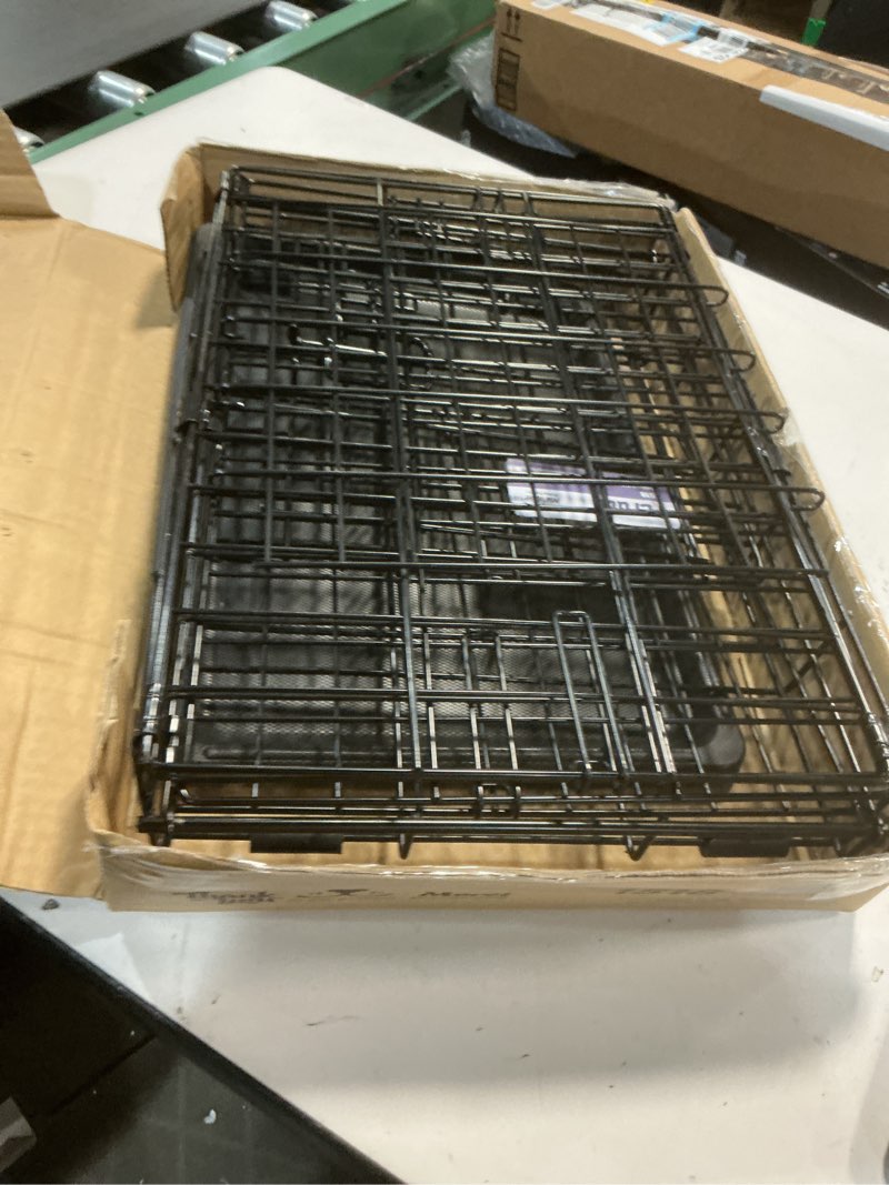 Condition photo showing Good Condition for Midwest Homes for Pets 18-Inch iCrate for Tiny Breeds, Up to 10 lbs, Single Door Folding Dog Crate with Divider Panel, Leak-Proof Tray & Secure Latch, Portable, Durable & Easy to Assemble 18.0"L x 12.0"W x 14.0"H Single Door
