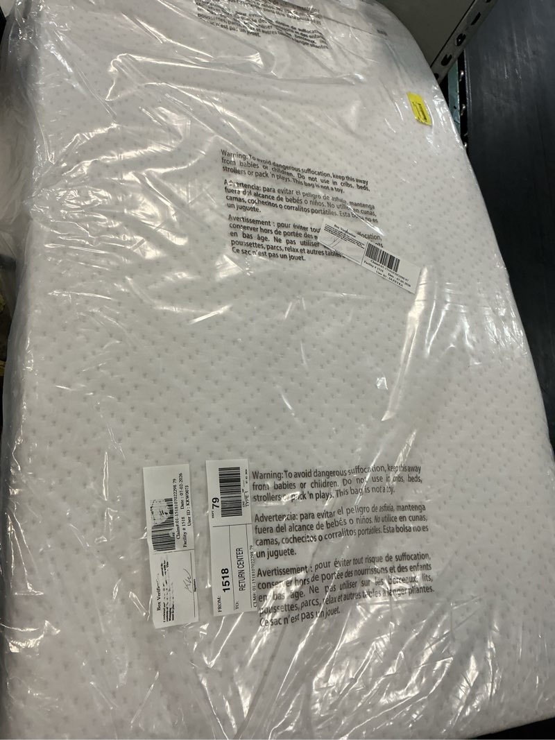 Condition photo showing Good Condition for delta children winter breeze mattress - breathable baby crib and toddler mattress w cloud core  machine washable cover  greenguard gold  waterproof  s