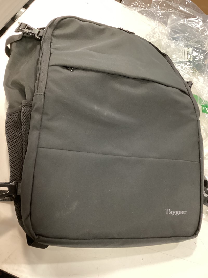 Condition photo showing Good Condition for Taygeer Travel Backpack for Men Women, Carry On Backpack with USB Charging Port & Shoe Pouch, TSA 17.3inch Laptop Mochila Flight Approved, Nurse Bag Casual Daypack for Weekender Business Hiking,Black X-Large Black