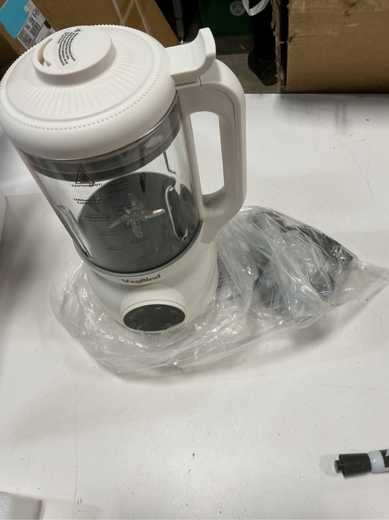 Condition photo showing Good Condition for 40oz Nut Milk Maker Machine,Automatic Soy Milk Maker with 12-Blade Grinder, LED Touch Screen Plant-Based Milk Machine for Almond,Oat & Soy, 12H Timer, Keep Warm & Self-Cleaning