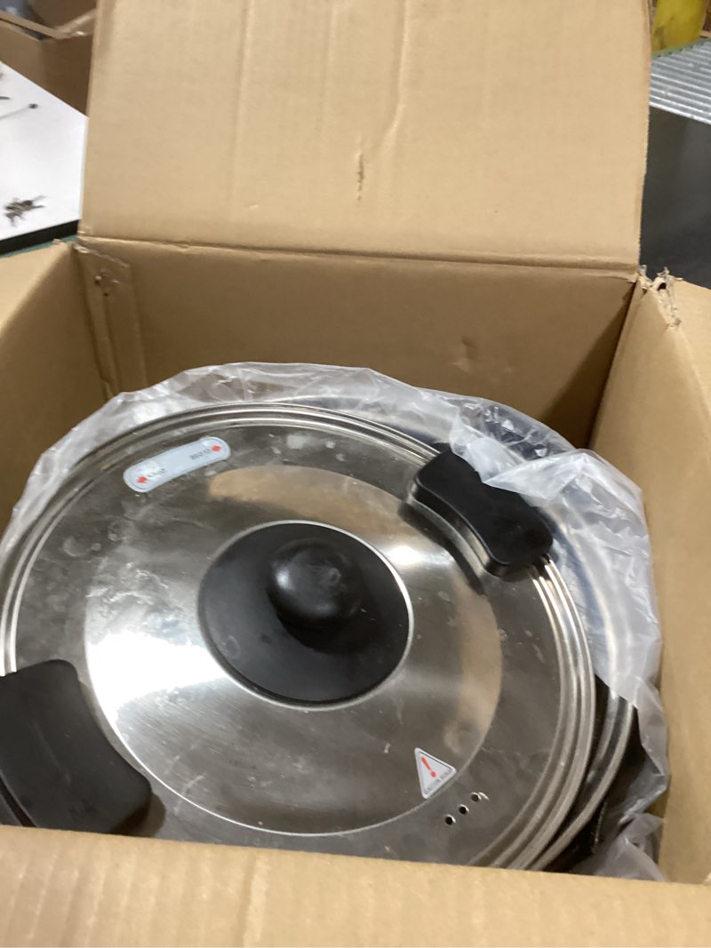 Condition photo showing As Is for 100 cup commercial coffee urn with temp control, 1500w extra large coffee maker double insulated 304 stainless steel coffee dispenser hot water urn with for home party office catering (15l/100cups)