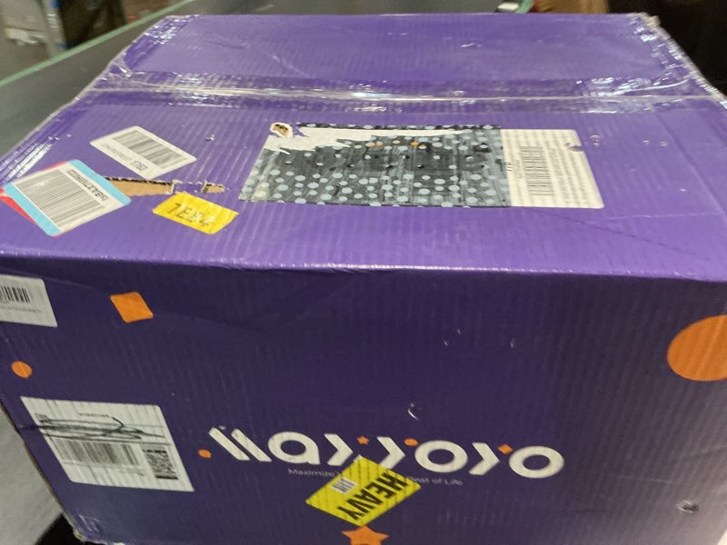 Condition photo showing New/Like New for maxyoyo 8" futon mattress, ultra thick futons sofa couch bed, tufted full size sleeper sofa bed for adults, shredded foam filling (frame not included), dark grey full dark grey
