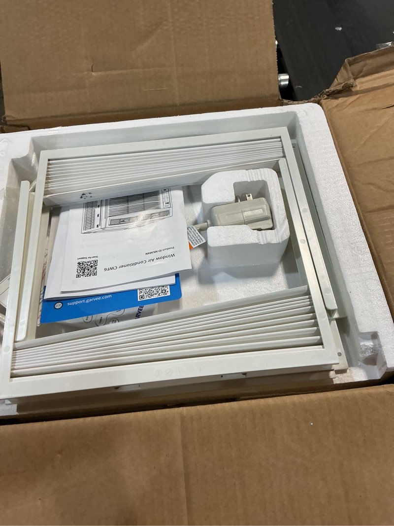 Condition photo showing Good Condition for smart 6000 btu window air conditioner with wifi, window ac unit with remote & app control, timer function & easy install kit, for rooms up to 350 square feet, 115v/60hz, white white 6000 btu with wifi