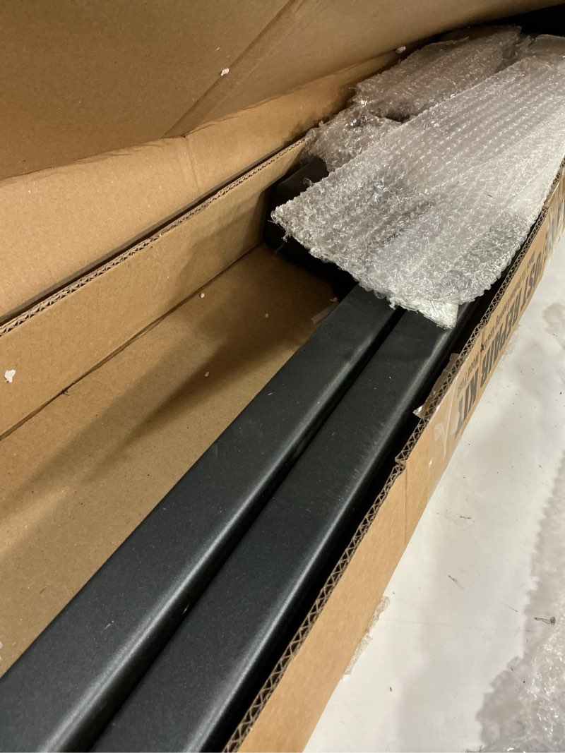 Condition photo showing As Is for fence post repair kit - quick fix broken/leaning 4x4/6x6 wood posts support with one-piece steel anchor & stakes (thickened 11-gauge, 2-pack) 2 pack/black thickened 33.62" x 11-gauge