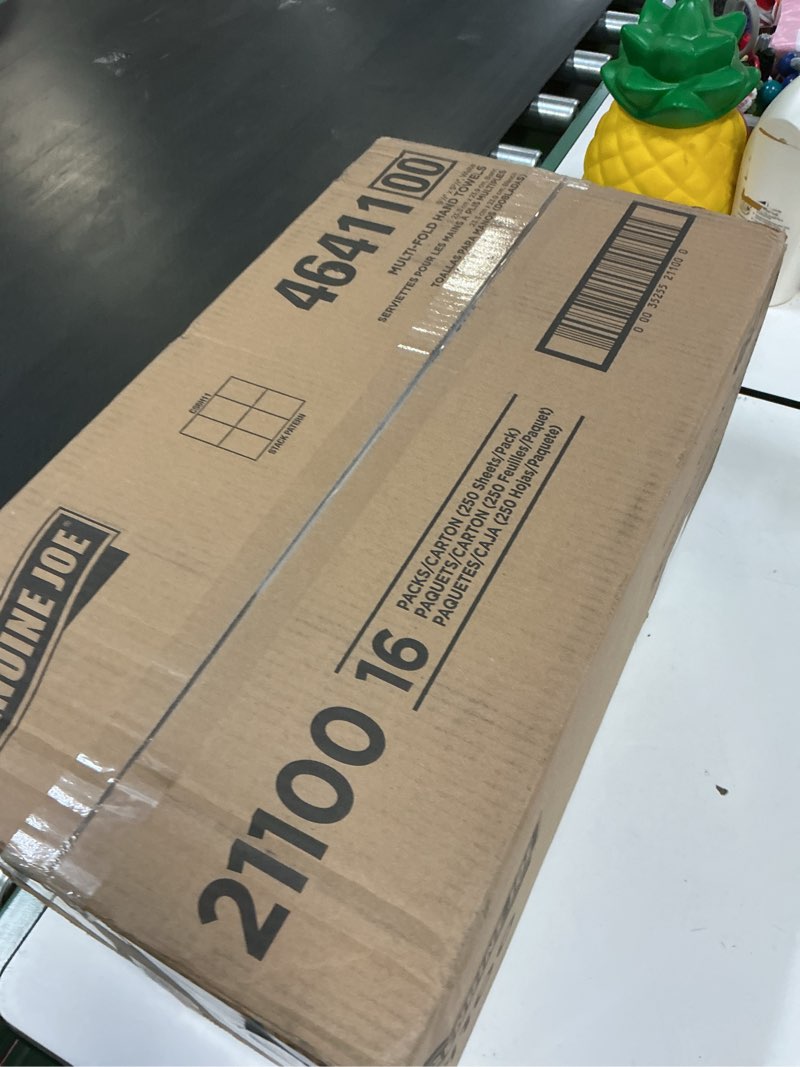 Condition photo showing New/Like New for Genuine Joe Multifold Hand Towels, 9.5" x 9.10", 1-Ply, White, 250/Pack, 16 Count