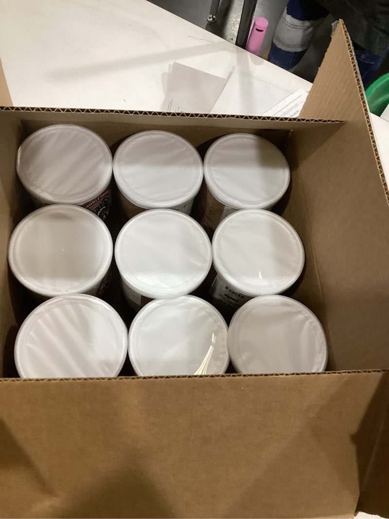 Condition photo showing New/Like New for kodiak cakes oatmeal canister, rolled oats, high protein, 100% whole grains (12 canisters)