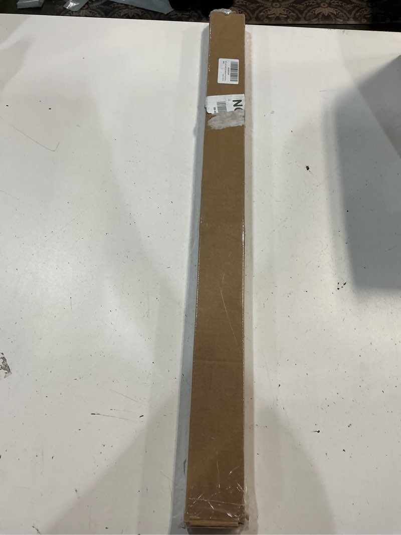Condition photo showing New/Like New for twopages gold adjustable cafe curtain rod with rings, fits 28-48 inch kitchen windows, small decorative curtain rod for bathroom, french door & bedroom(1 pack) gold 28" to 48"