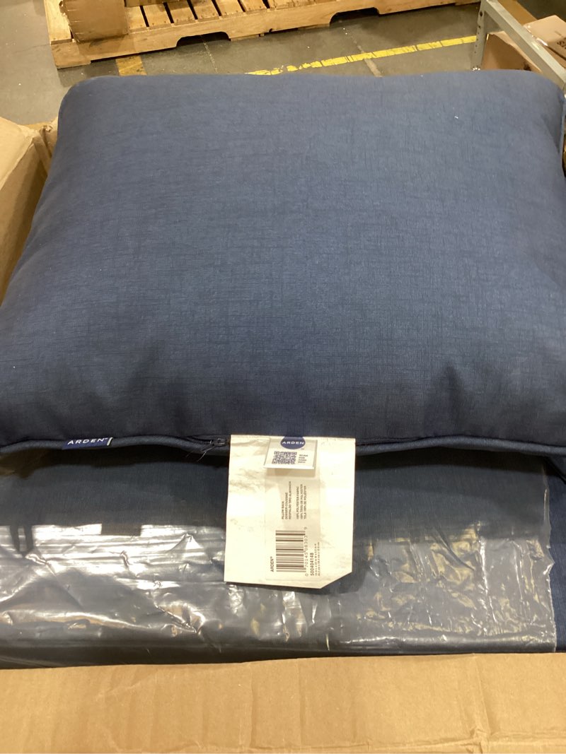 Condition photo showing Good Condition for arden outdoor deep seat cushion set, 22 in x 24 in, weather-proof, rain-proof, fade resistant patio cushion sapphire blue leala polyfill sapphire blue leala 1 pack