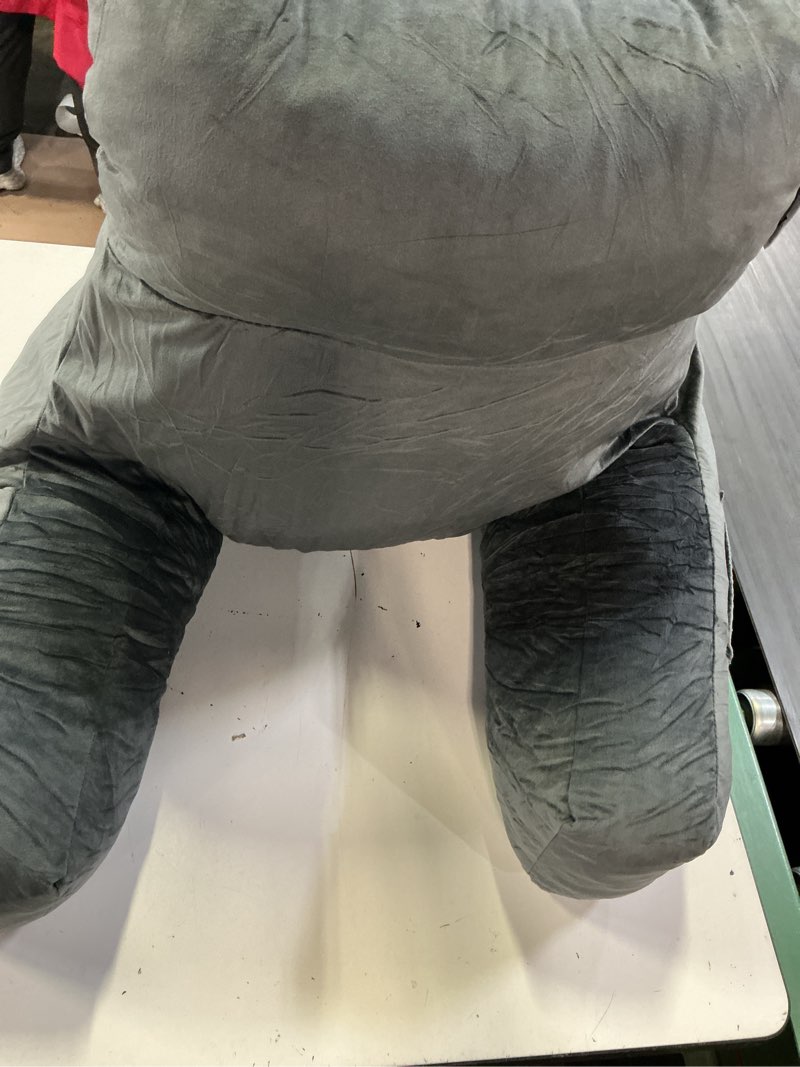 Condition photo showing Good Condition for ipynbap back pillow for bed sitting up, reading pillow for sitting in bed adult, back support pillow, memory foam sit up lounge backrest pillow with arms for tv, couch, chair, dorm, 18 inch, grey small(18inch) grey