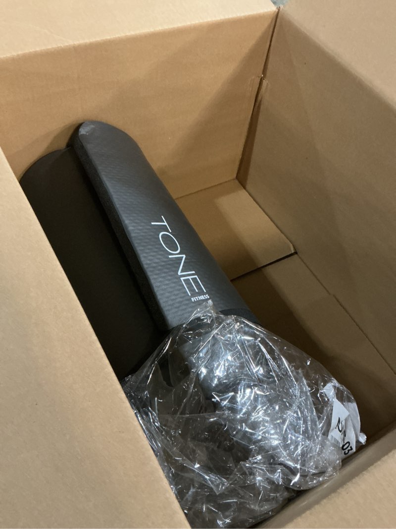 Condition photo showing As Is for Tone Fitness 1-Inch Thick Yoga Mat | High-Density, Non-slip Exercise Mat with Carrying Strap for Yoga, Pilates, & Home Gym Workouts | Multiple Options Diamond Black