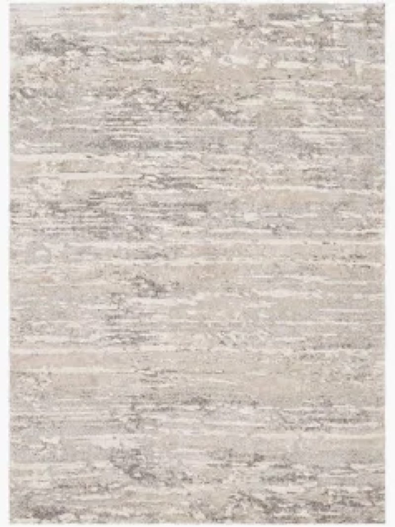 Rugflix 5x7 Area Rugs for Living Room, Washable Rug, Soft Low Pile Carpet, Non-Slip, Stain Resistant, Abstract Area Rug, Neutral Beige Grey Rug for Bedroom, Dining (similar) 