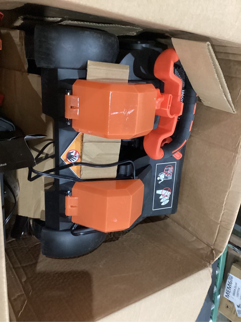 voltask cordless snow shovel with wheels, 48v | 16-inch | 4-ah brushless cordless snow blower, battery snow blower with directional plate & led lights (2 * 24v battery & dual quick charger included)