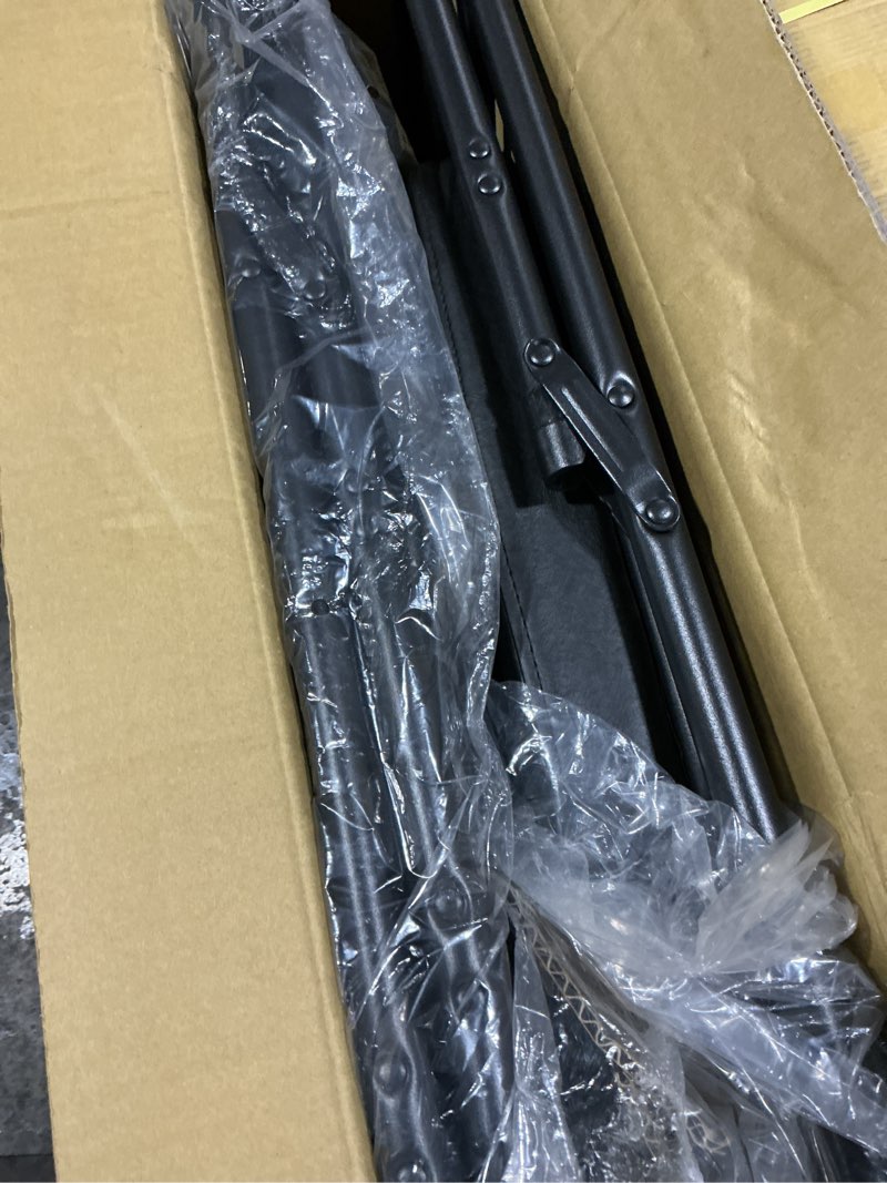 Condition photo showing New/Like New for KAIHAOWIN Folding Chairs with Ultra Thick Padded Seat Foldable Chair Indoor Comfortable Metal Chairs with Soft Cushion Black Black X 1 1