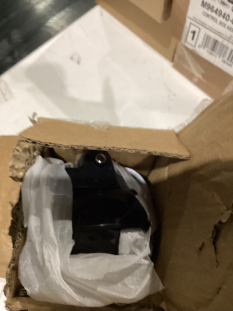 Condition photo showing As Is for Amazon Basics 3-In-1 Electric Can Opener, Bottle Opener and Knife Sharpener, with Stainless Steel Blade, Magnetic Lid Holder, Automatic, Countertop, 50W, Black