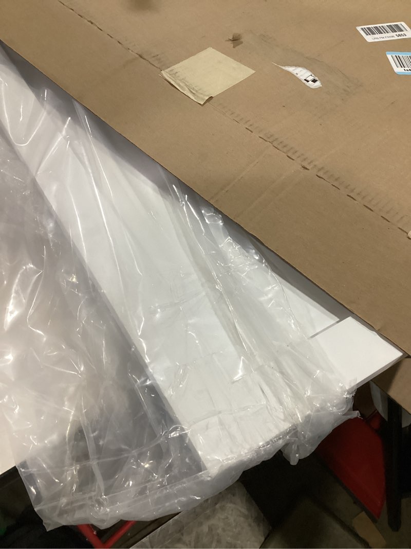Condition photo showing Good Condition for cinnvoice 2 pcs pine kitchen cabinet door replacement with 4 pcs cabinet hinges wood shaker door front replacement for kitchen, bathroom, vanity(white,11" w x 18" h) 11" w x 18" h white