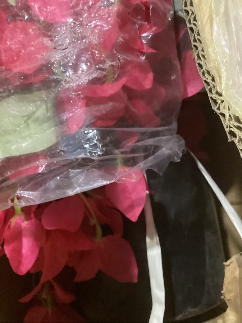 Condition photo showing Good Condition for giegxin 5 ft bougainvillea artificial 2 pcs artificial bougainvillea tree with flowers in plastic pot tall floor plant faux blooming tree large fake plants for outdoor indoor(rose red) rose red 5 ft