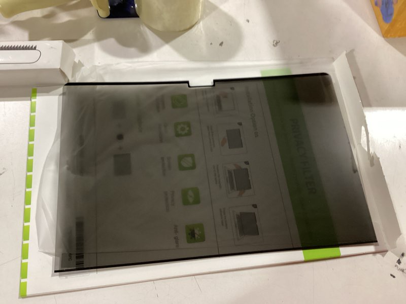 Condition photo showing Good Condition for Easy On/Off Magnetic 360° Privacy Screen Filter Compatible with MacBook Air 15.3 inch (2023-2025, M2, M3, M4), Anti Glare Laptop Privacy Screen Shield with Camera Cover - UV block 90%-Model: A3241, A3114, A2941 For MacBook Air 15 Inch(2023-2025)