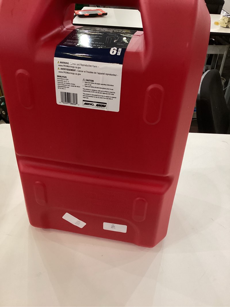 6 gallon gas tank with fuel gauge