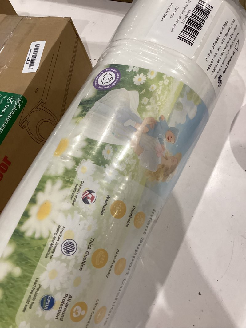 Condition photo showing Good Condition for baby lounger | infant support cushion for newborn 0-24 months, portable washable baby nest with thickened firm support, cozy hug-like surround for play & feeding, cpsc 16 cfr 1243 compliant