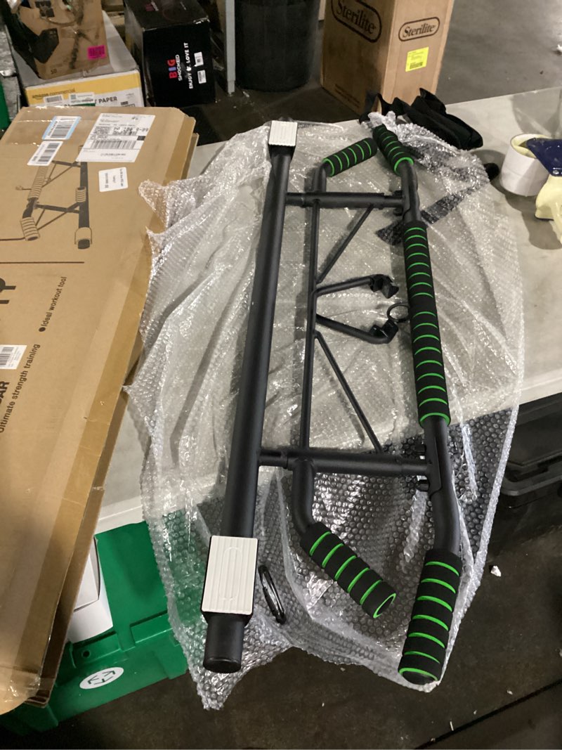 Condition photo showing Good Condition for new upgrade pull up bar for doorway - foldable design & space-saving, upto 440 lbs capacity, no screwing or slipping - usa original patent, designed, shipped, warranty