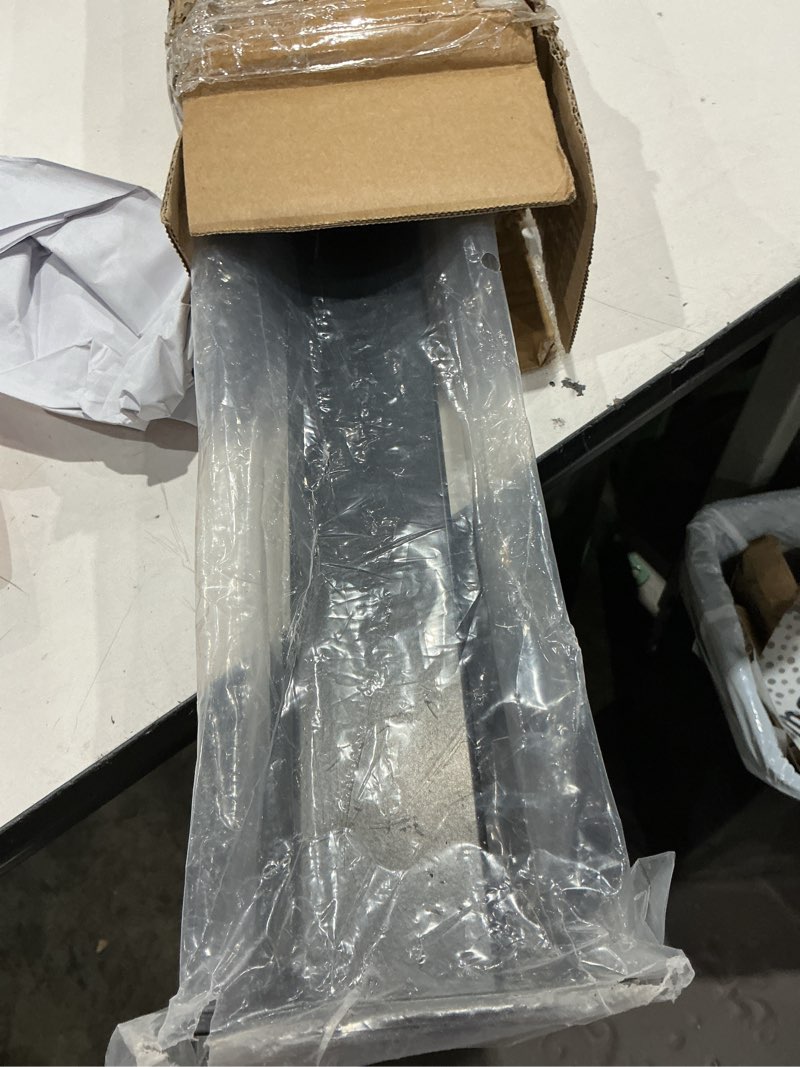 Condition photo showing Good Condition for 36" stair cable railing post black stainless steel square stair post with adjustable top 36"x2"x2" cable railing kit for 25-35 degrees indoor outdoor stairway hp02 36" stair post 1p