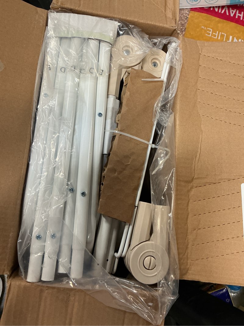 Condition photo showing Good Condition for mainstays folding steel and mesh freestanding wing clothes drying rack, white