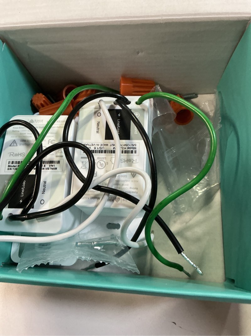 Condition photo showing Good Condition for kasa smart motion sensor switch, single pole, needs neutral wire, 2.4ghz wi-fi light switch, works with alexa & google assistant, ul certified, no hub required(ks200mp2),white,2-pack motion sensor 2-pack