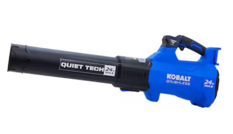 Kobalt QUIET TECH 24-volt 540-CFM 120-MPH Battery Handheld Leaf Blower Battery Not Included Charger Not Included
