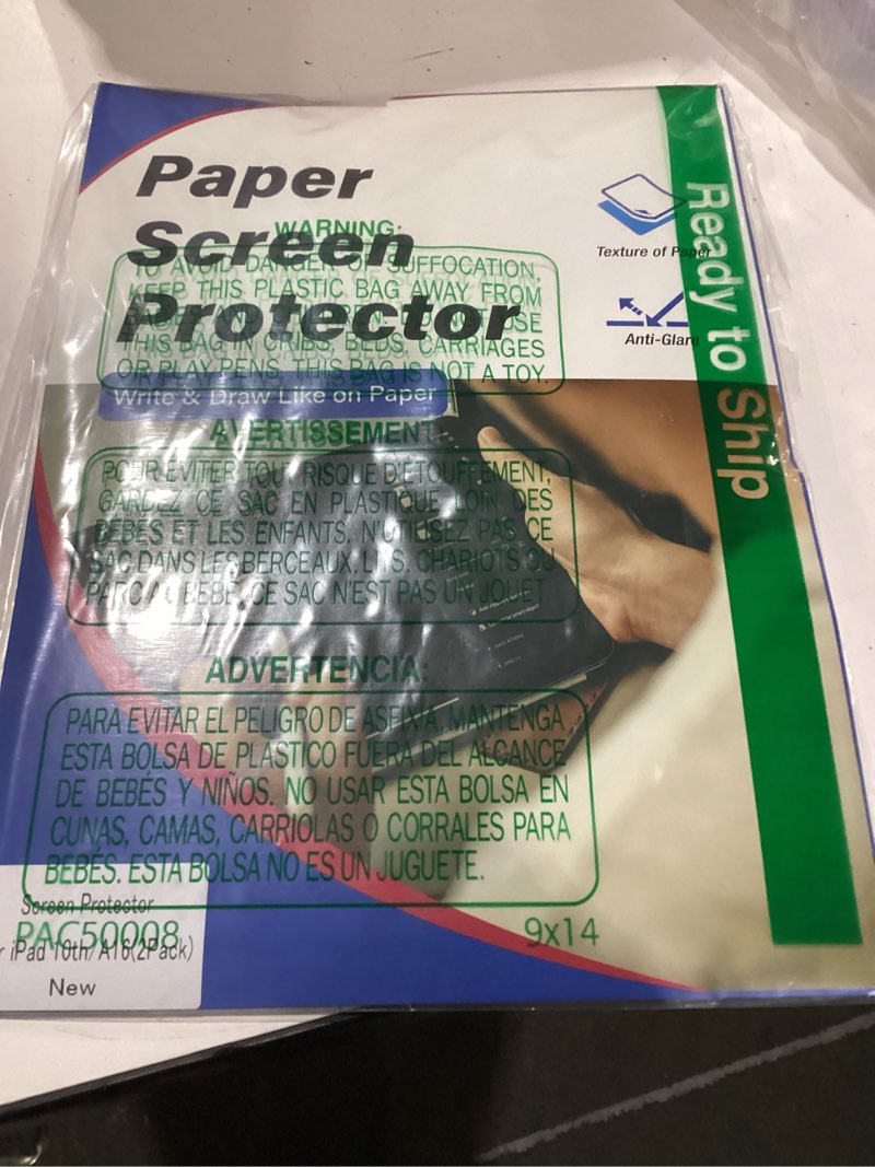 Condition photo showing Good Condition for 2 pack paper screen protector for ipad a16 11th gen 2025/10th generation 2022(10.9 inch), matte pet film for ipad 11"/10.9-inch, write and draw like on paper, anti-glare & anti-scratch 11th (a16)/10th generation