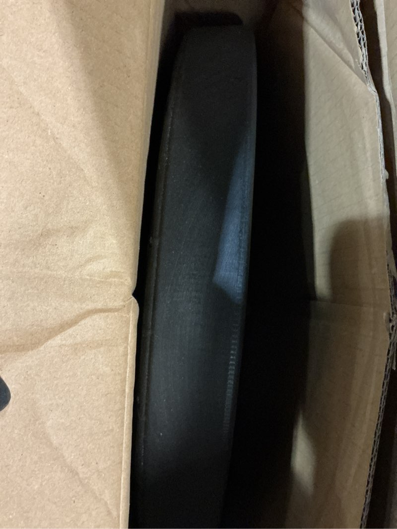 Condition photo showing As Is for style selections 50-lb black hdpe plastic patio umbrella base