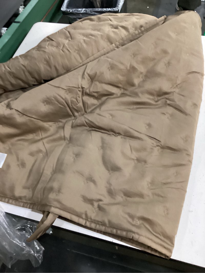 Condition photo showing As Is for bamboo dream quilt full color walnut