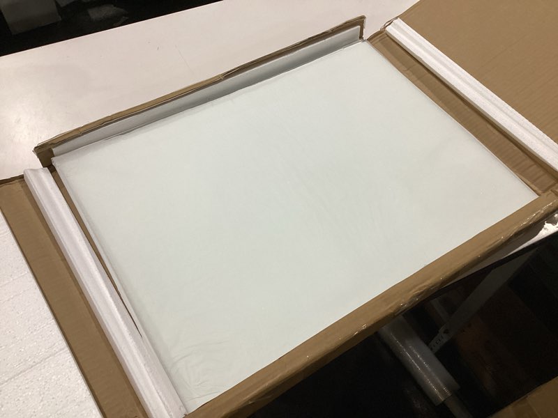 Condition photo showing New/Like New for rectangle tempered glass table top, clear surface 1/4" thick flat polished edge for furniture protection patio dining coffee end tables 18" x 24" (rectangular)