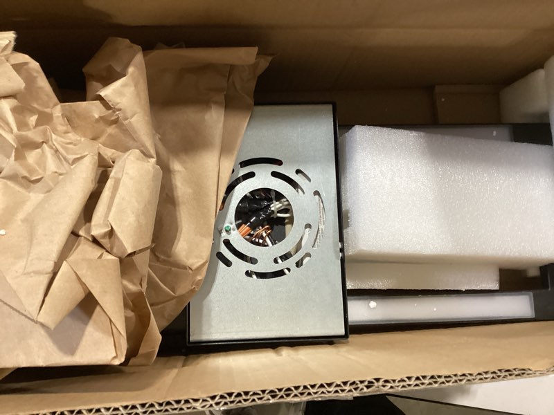 Condition photo showing Good Condition for lamqee 22" modern outdoor wall lights, 3000k 1450lm integrated led large exterior lighting fixtures with rectangle frame, matte black linear outside sconce wall mount for house porch patio garage door 22in 1pack rectangle