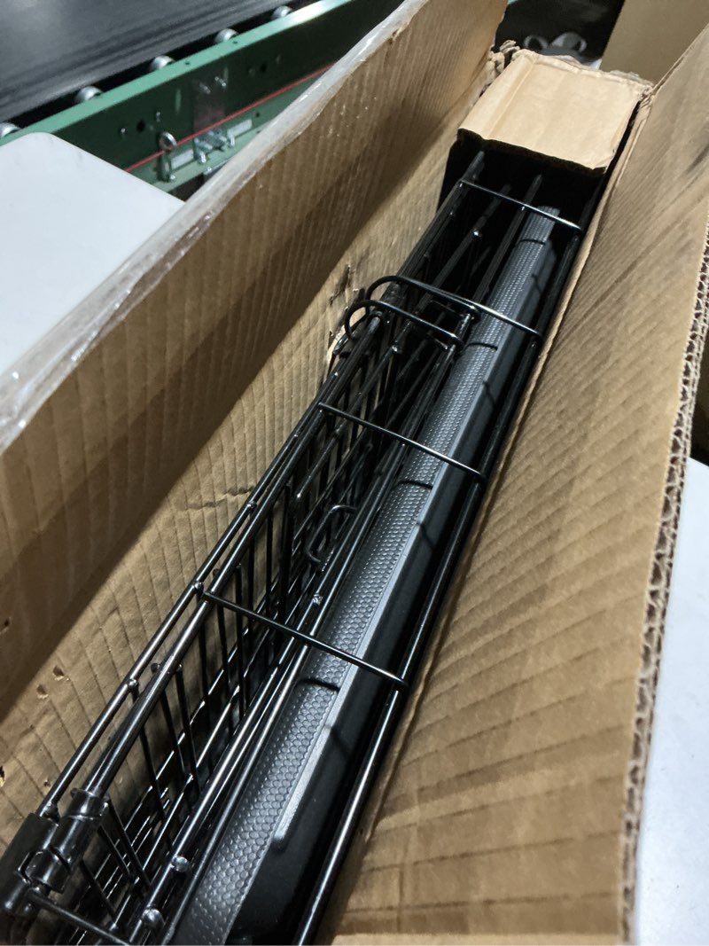 Condition photo showing Good Condition for FDW 30inch Dog Crate Pet Cage with Metal Folding Design Plastic Tray Indoor Outdoor Dog Kennel Cage for Small and Medium Dogs,Black Black 30 Inch Single Door