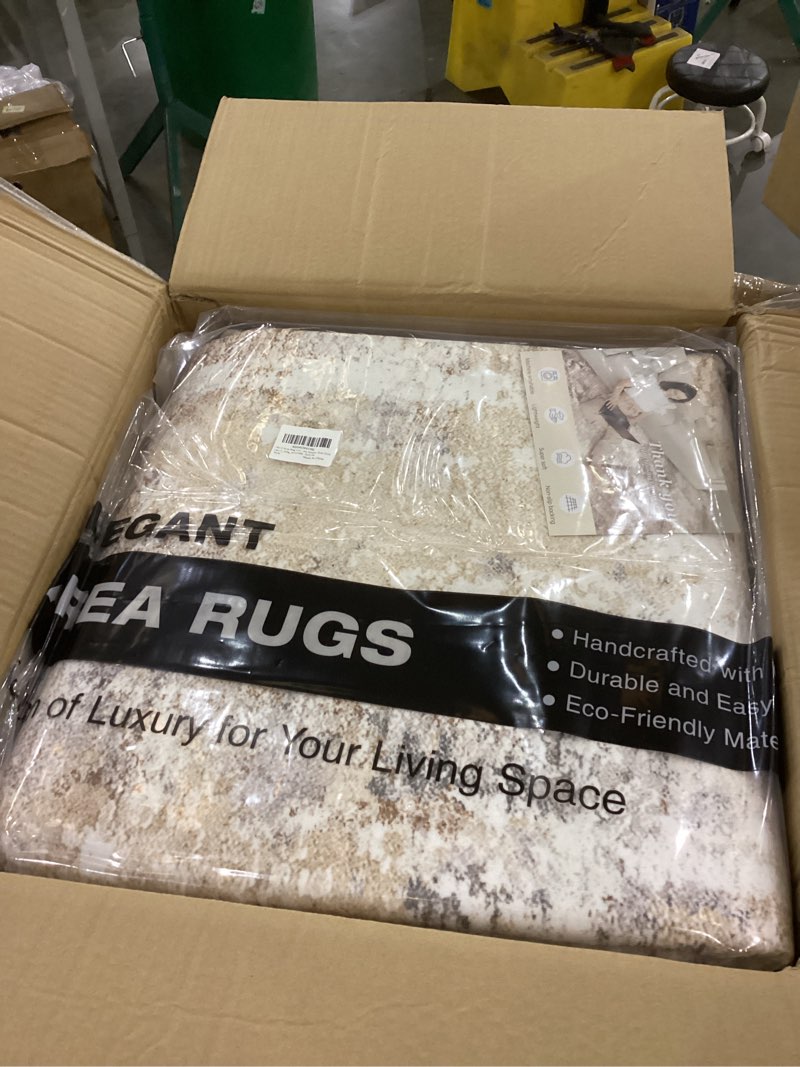 10x13 Area Rug Living Room: Washable Large Abstract Modern Soft Rugs Stain Resistant Indoor Floor No